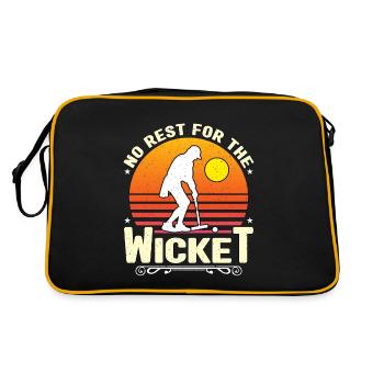 Croquet No Rest For The Wicket Mallet Outdoor Game - Retro Bag - black/gold - Back