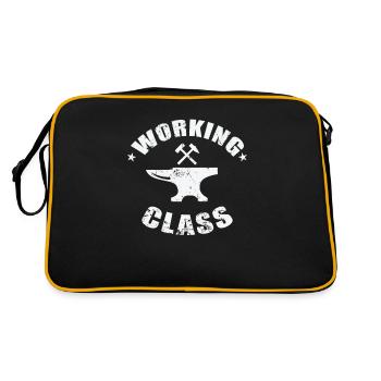 Working Class Metal Worker Profession - Retro Bag - black/gold - Back