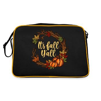 C’est l’automne Y’all Happy Pumpkin Deco Gift - Sac Retro - noir/or - Dos