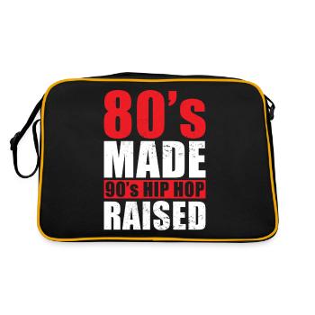 Années 80 Fait Hip Hop Années 90 Grandir - Sac Retro - noir/or - Dos