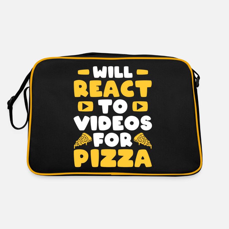 Reaction Streamer Video Reaktion Content Creator Retro Bag