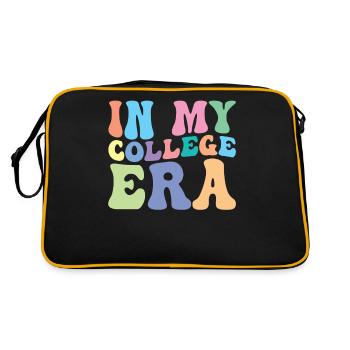 College Retro Groovy Student - Retro Bag - black/gold - Back