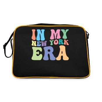 New York Retro Groovy - Retro Tasche - Schwarz/Gold - Hinten
