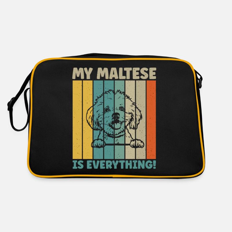 Cadeaux de propriétaire maltais Sac Retro