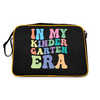 Élève Kindergarten Retro Groovy - Sac Retro - noir/or - Dos