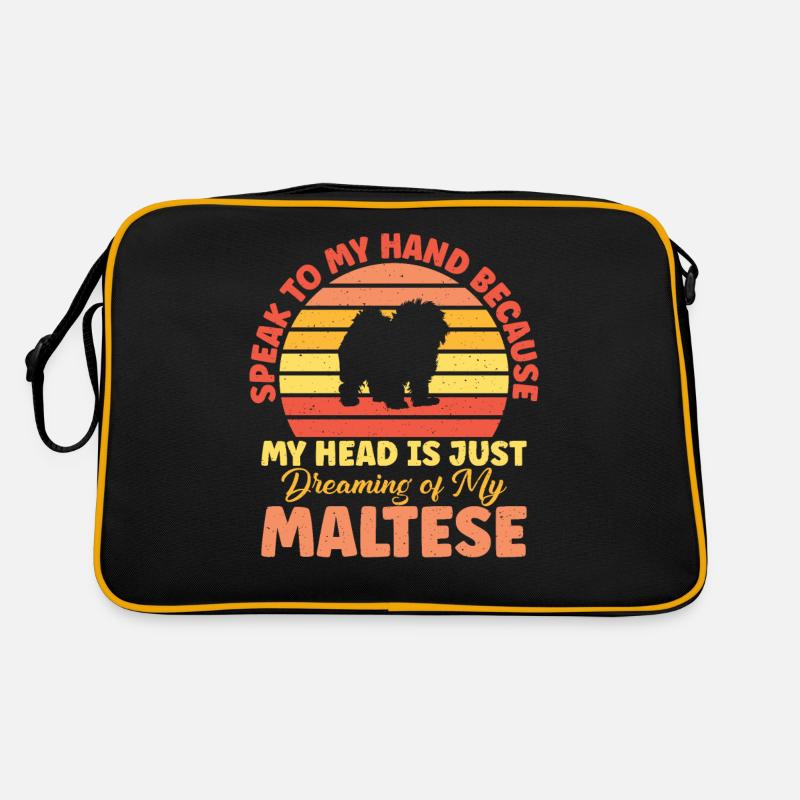 Cadeaux de propriétaire maltais Sac Retro