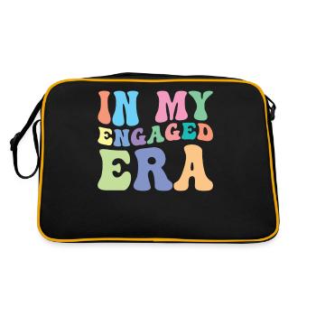 Engagement Retro Groovy Fiancée - Sac Retro - noir/or - Dos