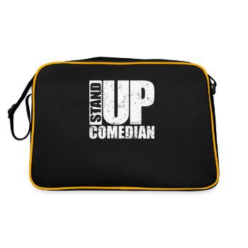 Stand Up Comedian Humor Joke - Retro Bag - black/gold - Back