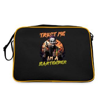 Halloween Barkeeper Trust I'm Bartender - Retro Bag - black/gold - Back