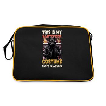 Halloween Barkeeper This Is My Bartender Costume - Retro Bag - black/gold - Back