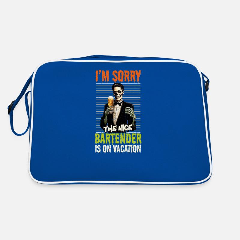 Halloween Barkeeper Sorry Nice Bartender On Retro Bag