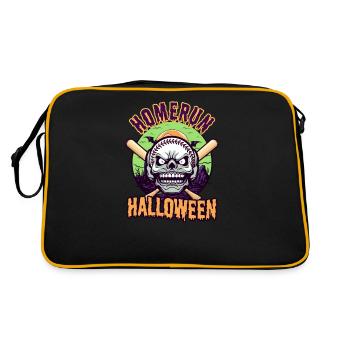 Baseball Halloween Homerun Baseball Skull - Sac Retro - noir/or - Dos