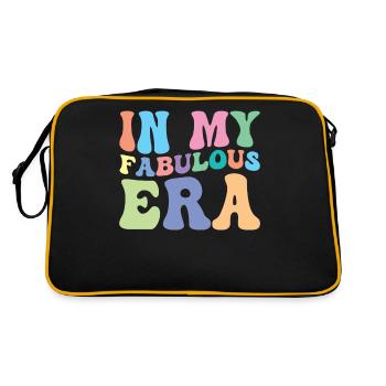 Wonderful, fabulous, feel-good phase, good mood - Retro Bag - black/gold - Back