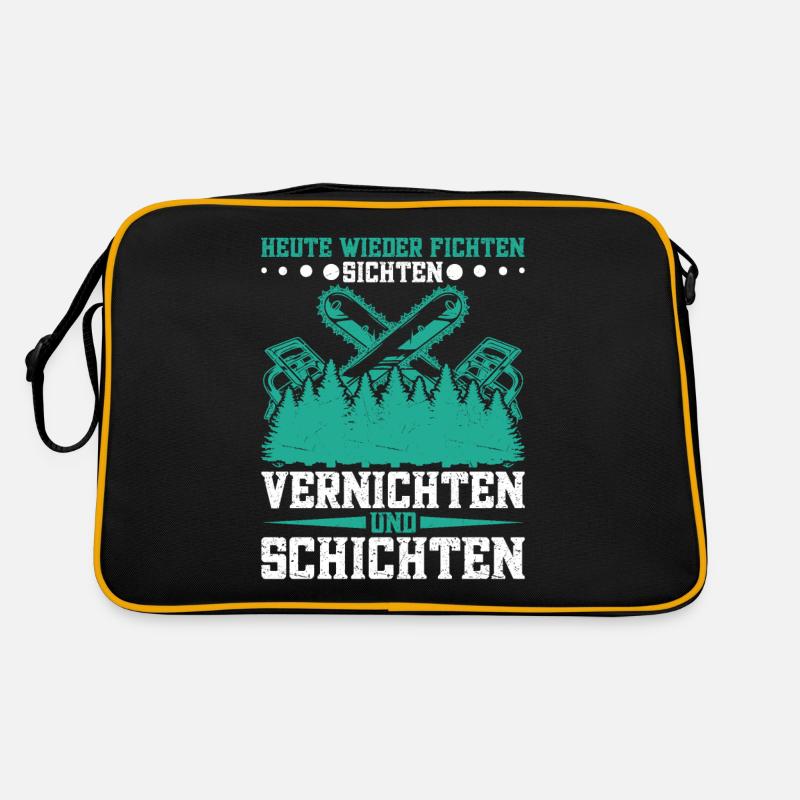 Baumpfleger Forstwirtschaft Waldarbeiter Retro Tasche