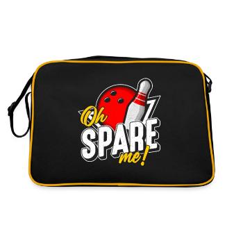 Alley Bowling Oh Spare Me Bowling Game Ninepins - Sac Retro - noir/or - Dos