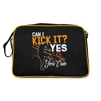 Kickball puis-je le botter oui vous pouvez kickball équipe - Sac Retro - noir/or - Dos