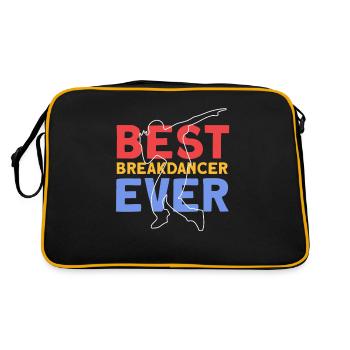 Breakdancing - Retro Tasche - Schwarz/Gold - Hinten