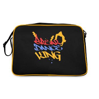 Breakdancing - Retro Tasche - Schwarz/Gold - Hinten