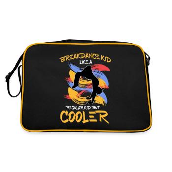 Breakdancing - Retro Tasche - Schwarz/Gold - Hinten