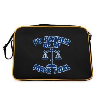 Je préfère être à un procès simulé 2 - Sac Retro - noir/or - Dos
