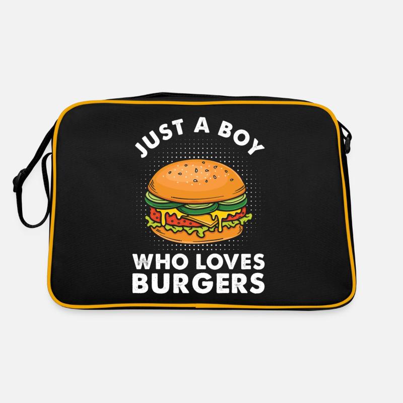 Burger Cheeseburger Hamburger Fan Cadeau Sac Retro
