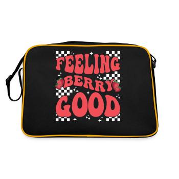 Berry Strawberry Fruit Feeling Berry Good - Retro Bag - black/gold - Back