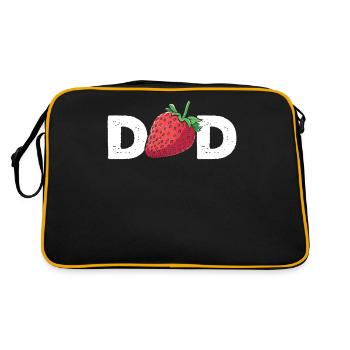 Papa fraise - Sac Retro - noir/or - Dos