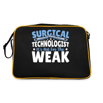 Chirurgischer Technologe Ist nichts für schwache - Retro Tasche - Schwarz/Gold - Hinten