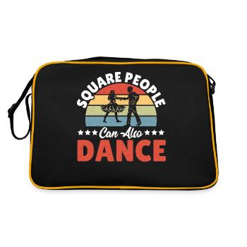 Les gens carrés peuvent aussi danser carré Danse carrée - Sac Retro - noir/or - Dos