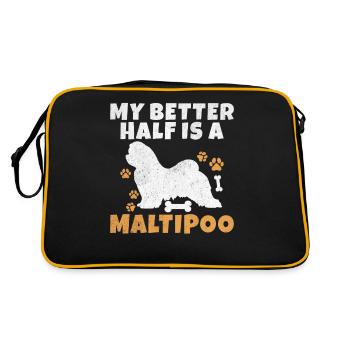 Cadeaux Maltipoo - Sac Retro - noir/or - Dos