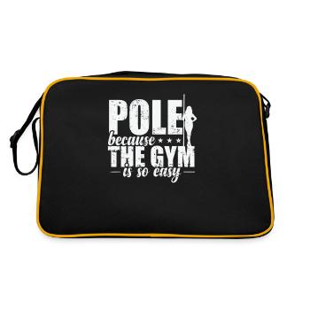 Pole because the Gym is so easy Stange - Retro Bag - black/gold - Back