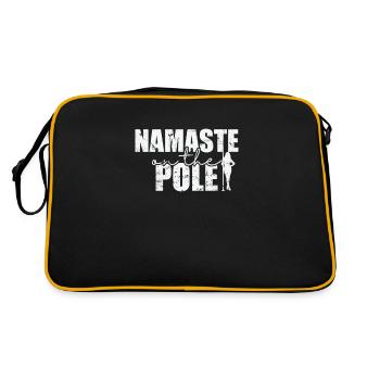 Namaste on the Pole Poledance Stange - Retro Bag - black/gold - Back