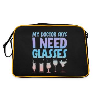 Mon médecin me dit que j’ai besoin de lunettes 4 - Sac Retro - noir/or - Dos
