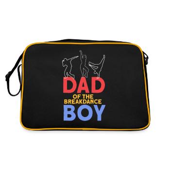 Breakdancing - Retro Tasche - Schwarz/Gold - Hinten