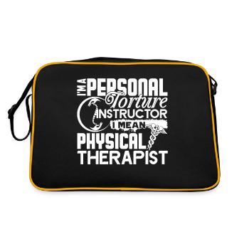 Physical Therapist I'm Personal Torture Instructor - Retro Bag - black/gold - Back