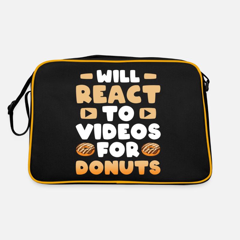 Reaction Streamer Video Reaktion Content Creator Retro Bag