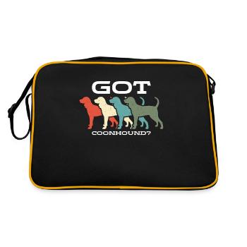 Coonhound Got Coonhound Retro Loves Treeing Walker - Retro Bag - black/gold - Back