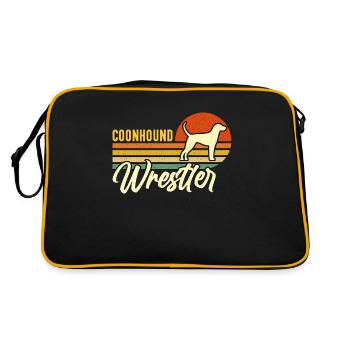 Coonhound Wrestler Retro Treeing Walker Coonhound - Retro Bag - black/gold - Back