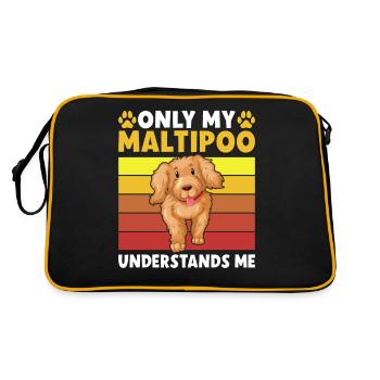 Cadeaux Maltipoo - Sac Retro - noir/or - Dos