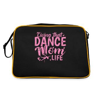 Vivre cette danse maman vie pole dance pole - Sac Retro - noir/or - Dos
