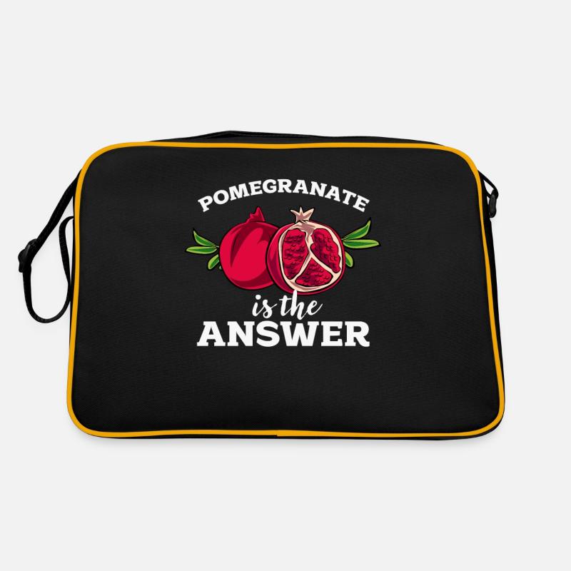 Granatapfel Retro Tasche