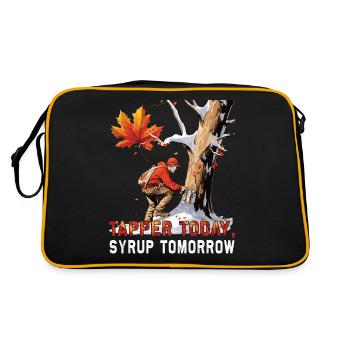Tapper Today, Syrup Tomorrow - Sugar and Maple Syrup - Retro Bag - black/gold - Back