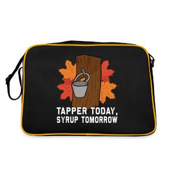 Tapper Today, Syrup Tomorrow - Sugar and Maple Syrup - Retro Bag - black/gold - Back