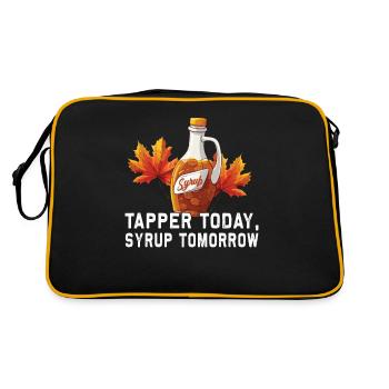 Tapper Today, Syrup Tomorrow - Sugar and Maple Syrup - Retro Bag - black/gold - Back
