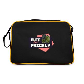 cute, but prickly for cactus and - Retro Bag - black/gold - Back