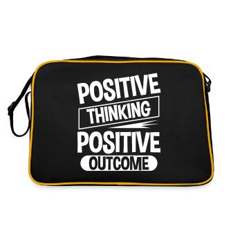 Pensée positive Résultat positif 4 - Sac Retro - noir/or - Dos