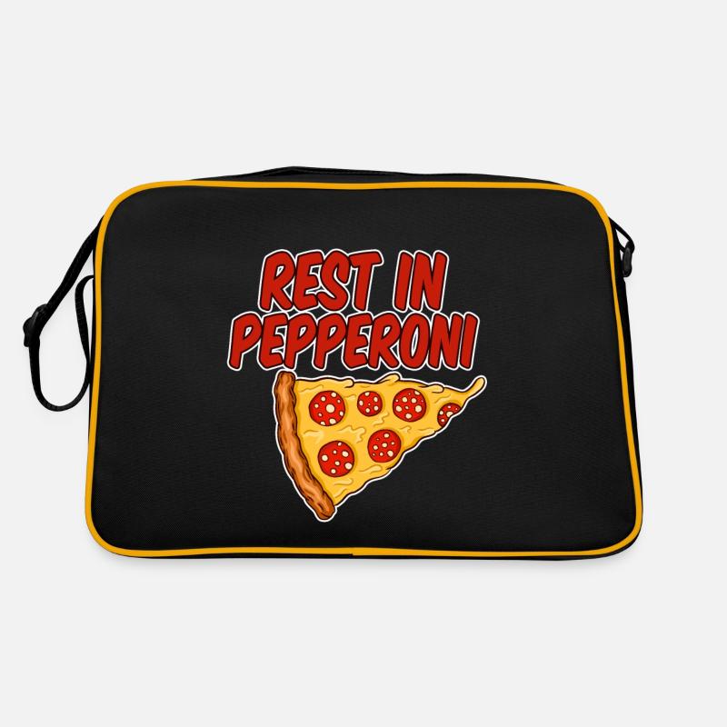 Rest In Pepperoni 4 Retro Tasche