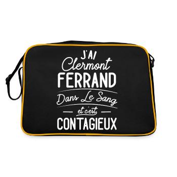 Clermont-Ferrand Dans Le Sang Cadeau Clermontois - Sac Retro - noir/or - Dos