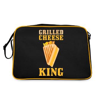 Fromage grillé seulement ici pour le fromage grillé - Sac Retro - noir/or - Dos