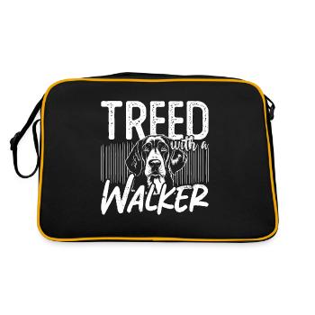 Coonhound Treed With A Walker Bluetick Coonhound - Retro Bag - black/gold - Back